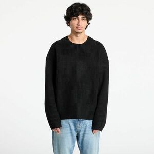 Pulover Fear Of God ESSENTIALS Heavy Waffle Crewneck Sweater Black imagine