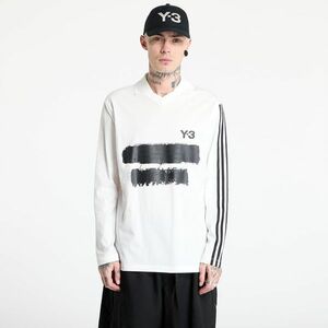 Tricou Y-3 Graphic Logo Long Sleeve Top UNISEX Core White imagine