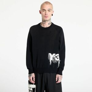 Pulover Y-3 Logo Knit Crew Sweatshirt UNISEX Black imagine