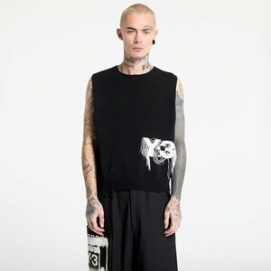 Pulover Y-3 Logo Knit Vest UNISEX Black imagine