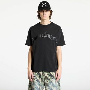 Tricou Palm Angels Curved Logo Tee Black/ Black imagine