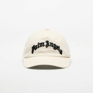 Palm Angels Curved Logo Cap Off White/ Black imagine