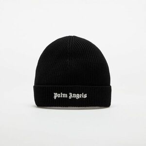 Palm Angels Classic Logo Short Beanie Black/ Off White imagine