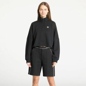 Hanorac adidas Essentials French Terry Half Zip Sweatshirt Black imagine