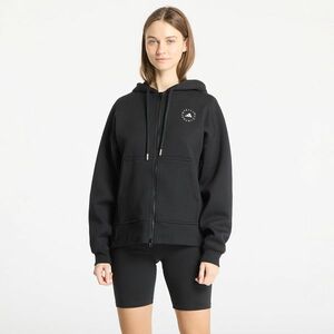 Hanorac adidas By Stella Mccartney Full Zip Hoodie Black/ White imagine