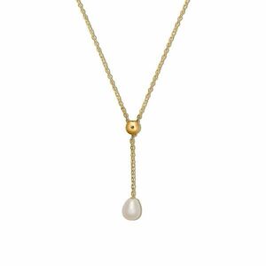 Colier din aur 14k Droplet Pearl imagine