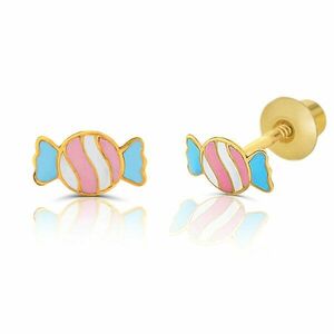 Cercei din aur 14k pentru copii Cute Candy imagine