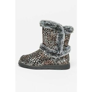 Cizme slip-on cu model animal print metalizat Aldouxa imagine