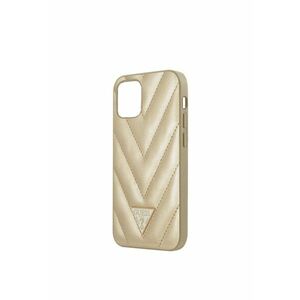 Husa Cover V Quilted pentru iPhone 12 Mini GUHCP12SPUVQTMLBE - Gold imagine