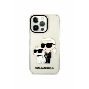 Husa de protectie IML Glitter Karl and Choupette NFT pentru iPhone 13 - Transparent imagine