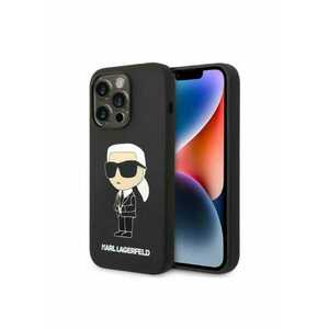 Husa de protectie silicon lichid Ikonik NFT pentru iPhone 14 Pro Max - Negru imagine