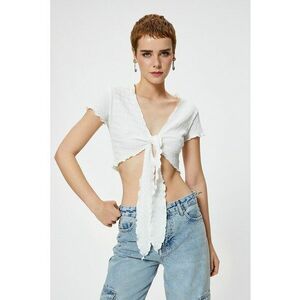 Bluza crop cu prindere frontala imagine