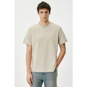 Tricou Henley uni imagine