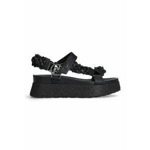 Sandale wedge de piele ecologica imagine