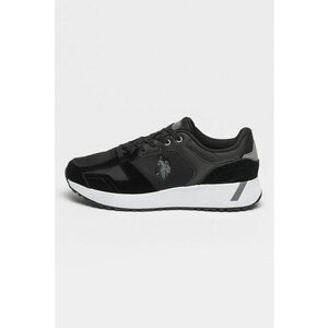 Pantofi sport low-cut cu garnituri de piele intoarsa imagine