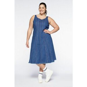 Rochie de denim cu croiala A imagine