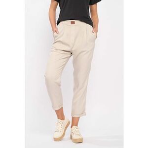 Pantaloni crop din lyocell imagine