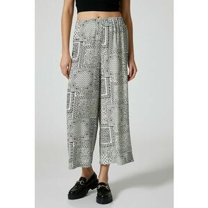 Pantaloni crop din viscoza imagine