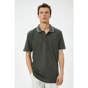 Tricou slim fit polo de bumbac imagine