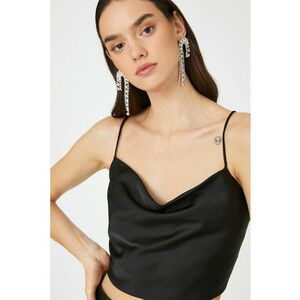 Top crop de satin imagine