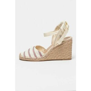 Sandale-espadrile din material textil cu talpa wedge imagine