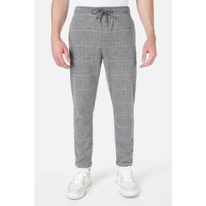 Pantaloni slim fit cu model in carouri imagine