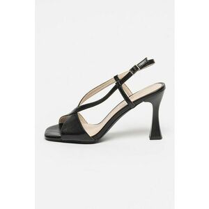 Sandale slingback de piele ecologica imagine