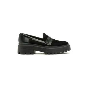 Pantofi loafer de piele cu aspect masiv imagine