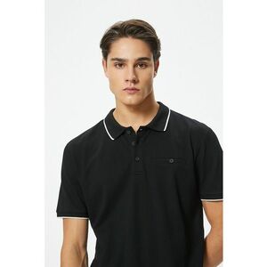 Tricou slim fit polo de bumbac imagine