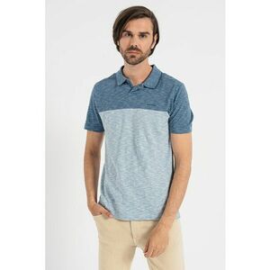 Tricou polo colorblock - din bumbac imagine