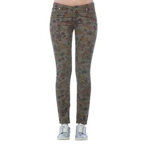 Pantaloni skinny cu imprimeu floral imagine