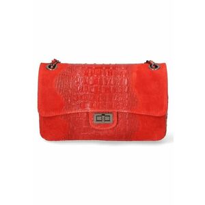 Geantra crossbody de piele cu aspect de piele de crocodil imagine