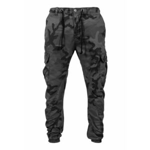 Pantaloni cargo cu imprimeu camuflaj imagine