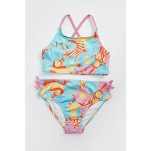 Costum de baie in doua piese cu imprimeu tropical imagine