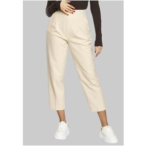 Pantaloni conici crop cu talie inalta 50487 imagine