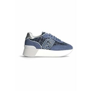 Pantofi sport flatform cu garnituri de piele intoarsa imagine