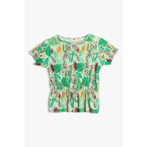 Tricou cu imprimeu floral imagine