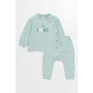 Set de pantaloni si bluza din amestec de bumbac - 2 piese imagine