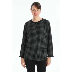 Cardigan cu imprimeu houndstooth imagine