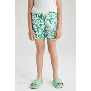 Pantaloni scurti de baie cu imprimeu tropical imagine