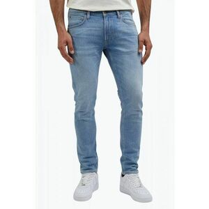 Blugi barbati Luke cu croiala Slim Tapered talie medie si aspect decolorat albastru deschis 60560 imagine