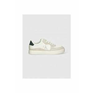 Sneakers barbati Classic Cupsole Iconic Nylon - cu insertii de piele intoarsa si logo - Alb imagine