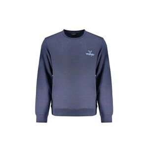 Bluza barbati cu logo fara fermor - Regular fit - la baza gatului - Bleumarin imagine