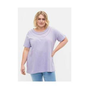 Tricou dama - 82431 - Bumbac - Violet imagine