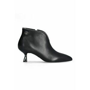 Botine de piele cu toc kitten imagine