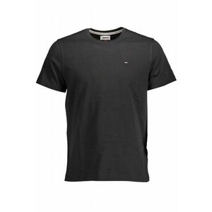 Tricou barbati din bumbac organic cu logo negru 52301 imagine