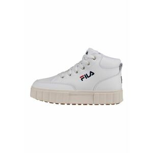 Pantofi sport mid-high din piele cu talpa flatform Sandblast imagine