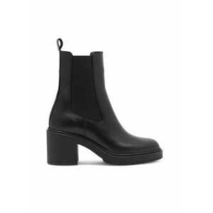 Botine dama - 590558810643238 - Piele naturala - Negru imagine