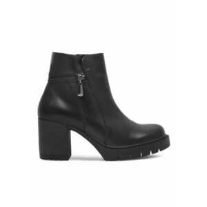 Botine dama - 590558809660338 - Piele naturala - Negru imagine