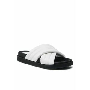 Papuci flip-flop dama - Piele ecologica - Alb imagine